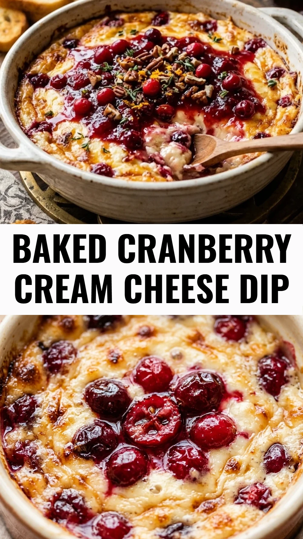 Baked Cranberry Cream Cheese Dip