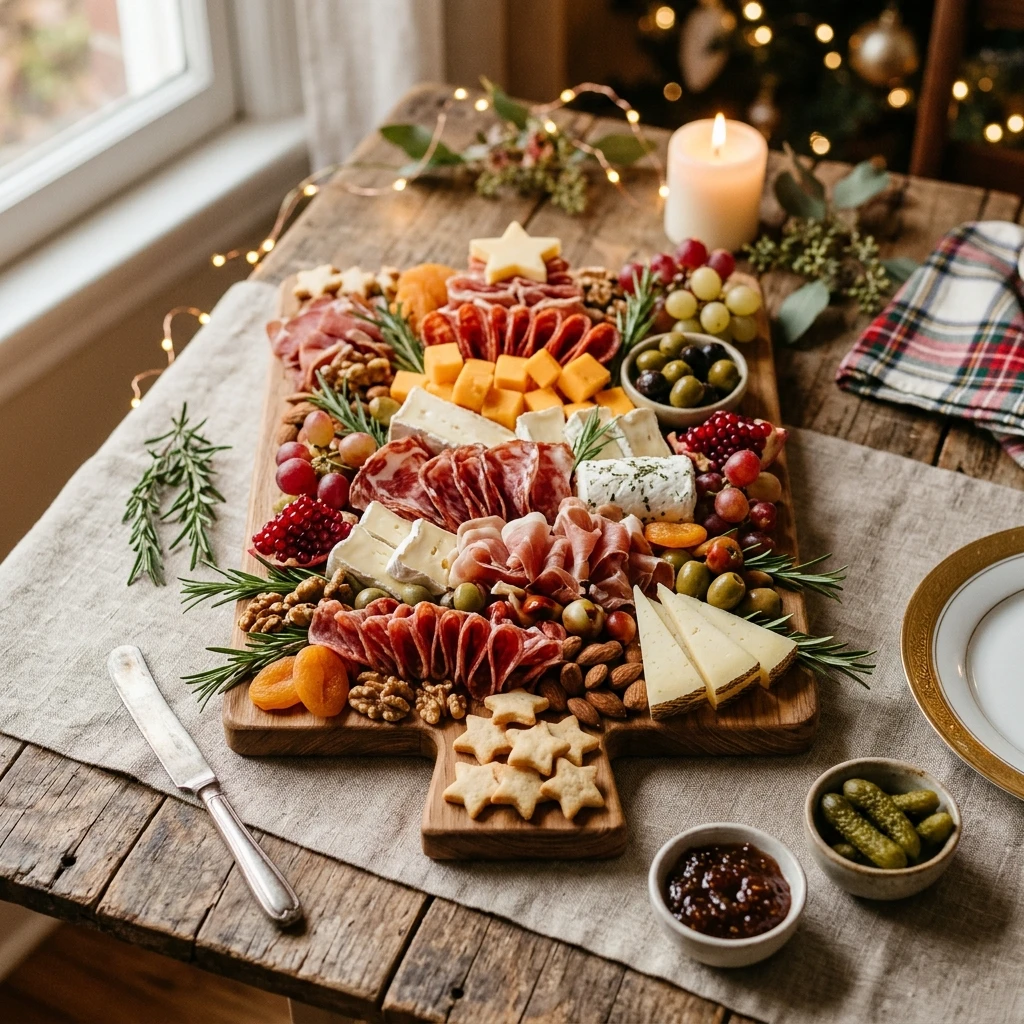Christmas Tree Shaped Charcuterie