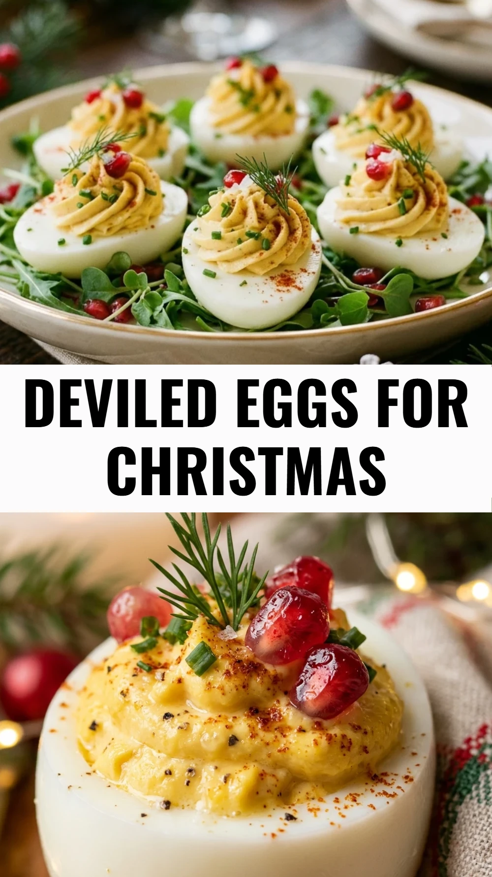 Deviled Eggs for Christmas