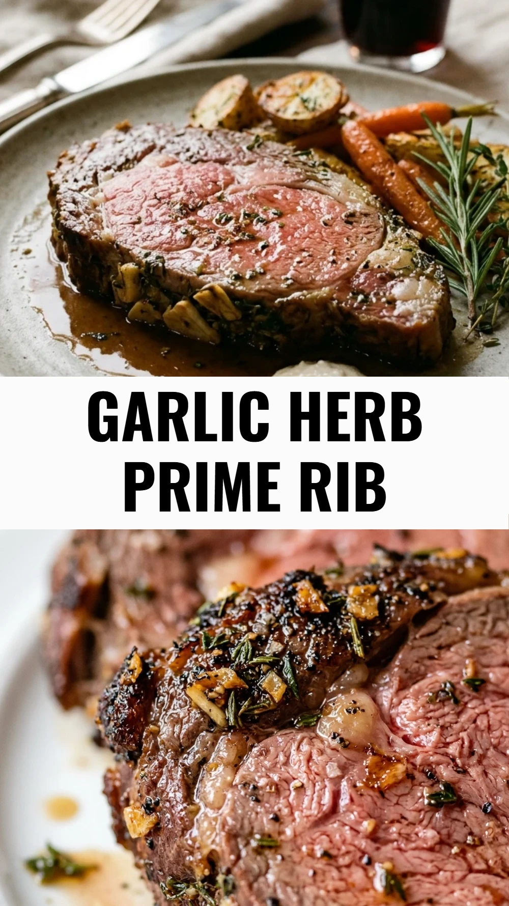 Garlic Herb Prime Rib
