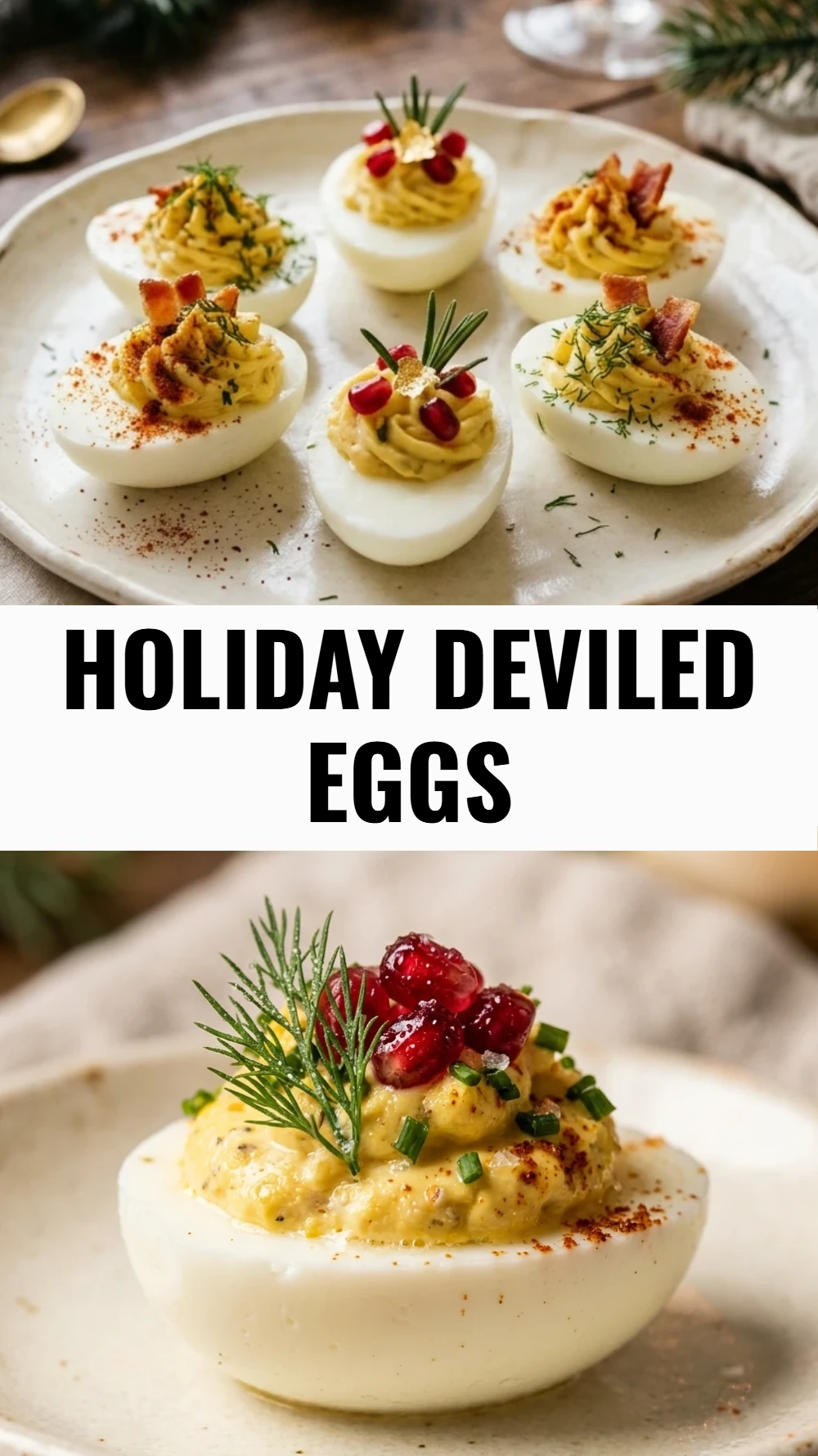 Holiday Deviled Eggs