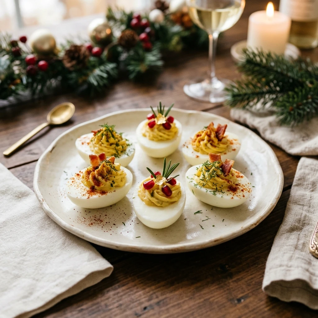 Holiday Deviled Eggs