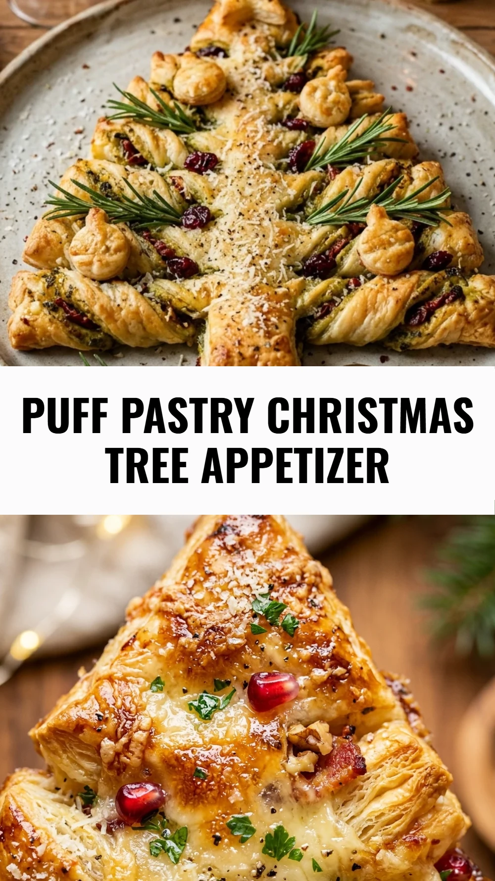 Puff Pastry Christmas Tree Appetizer