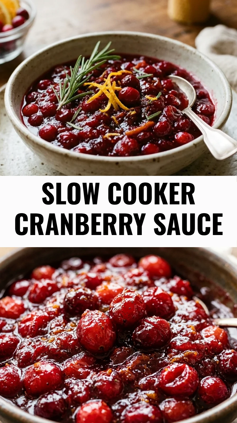 Slow Cooker Cranberry Sauce
