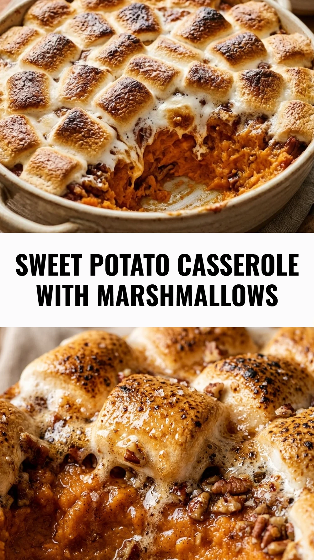 Sweet Potato Casserole with Marshmallows