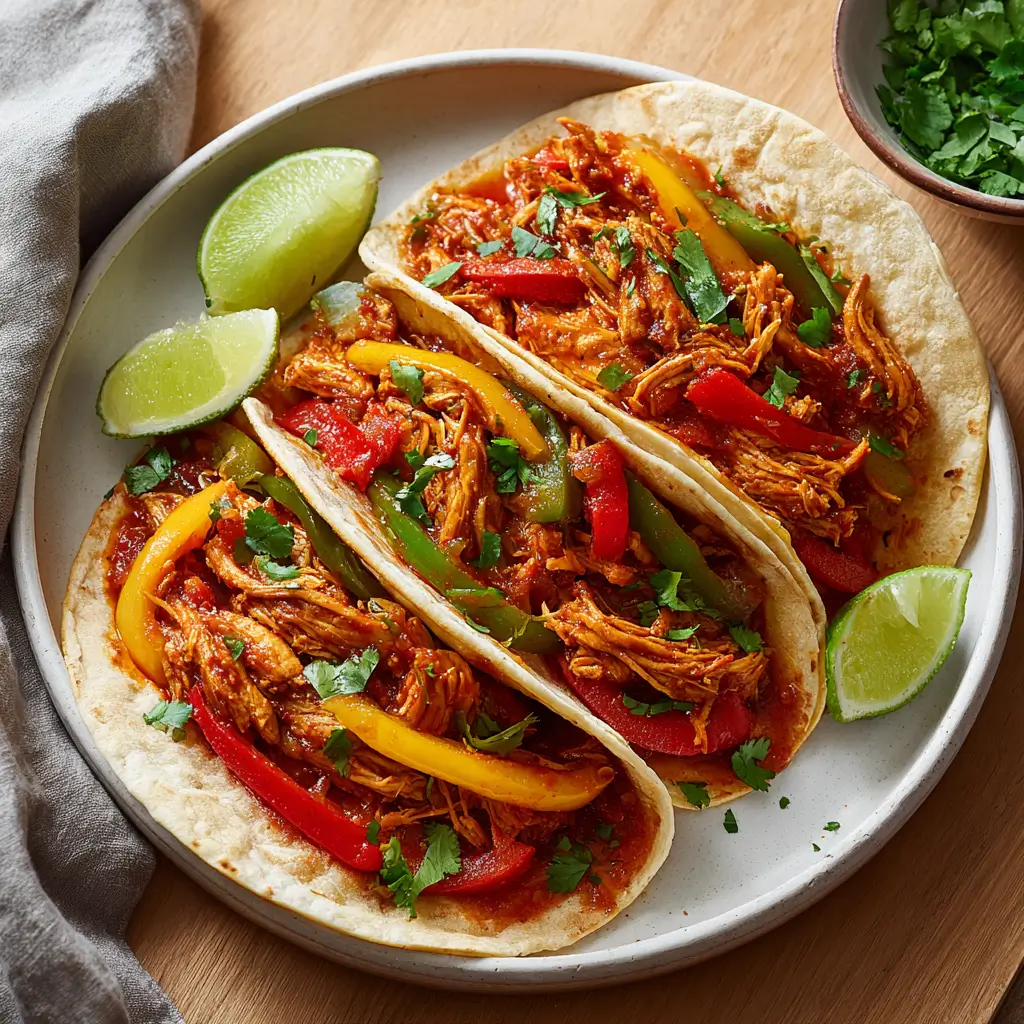 Easy Crockpot Chicken Fajitas