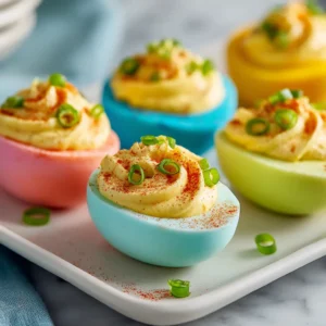 Colored Deviled Eggs