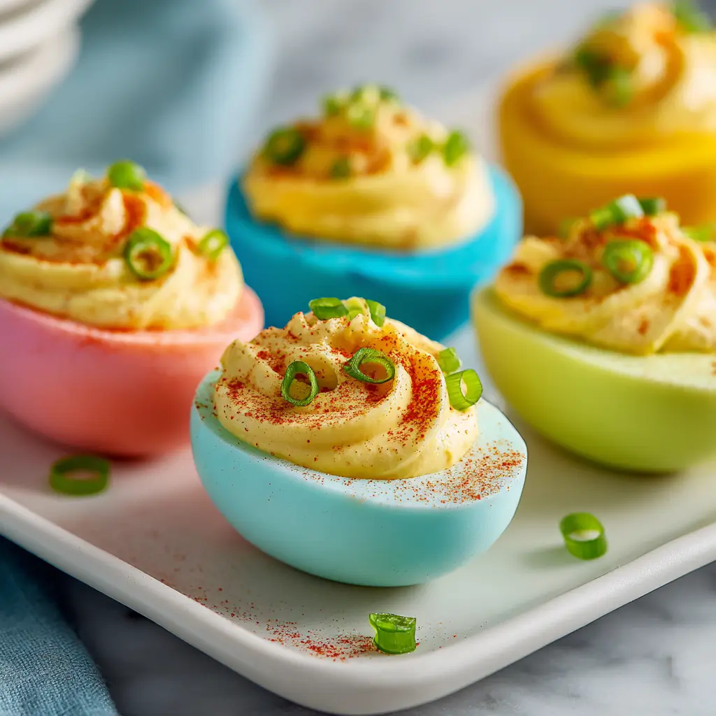 Colored Deviled Eggs
