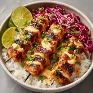 Bang Bang Chicken Skewers