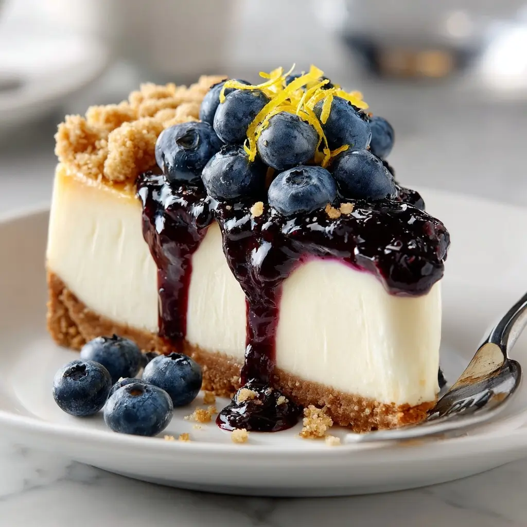 Blueberry Crumble Cheesecake