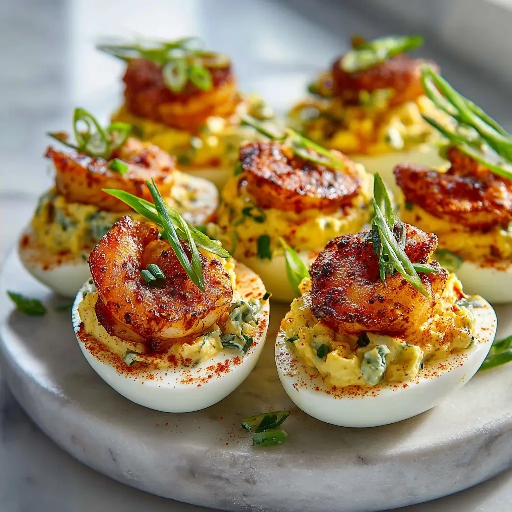 Cajun Shrimp Deviled Eggs