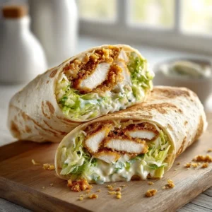 Crispy Chicken Caesar Wrap