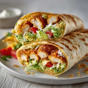 Crispy Chicken Caesar Wrap
