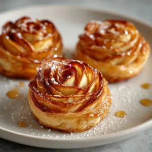 Delicate Apple Rose Pastry Blooms