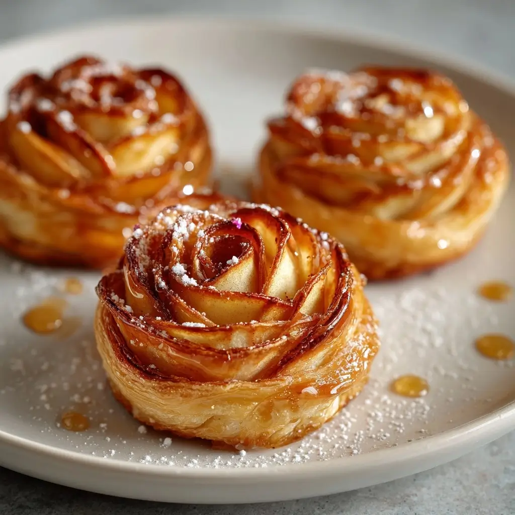Delicate Apple Rose Pastry Blooms