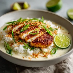 Easy Coconut Chicken Rice Bowl Recipe