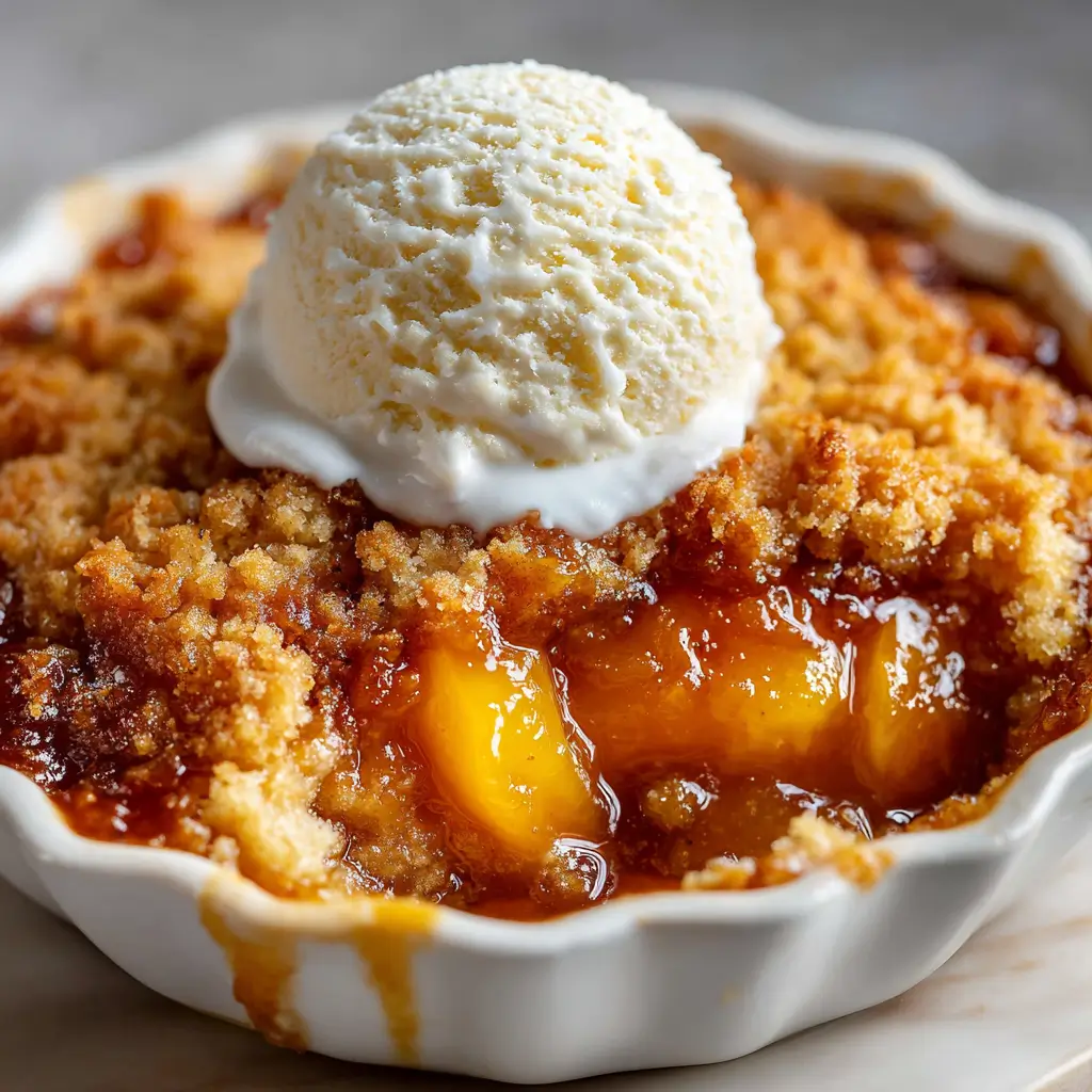 Easy Peach Cobbler With Canned Peaches