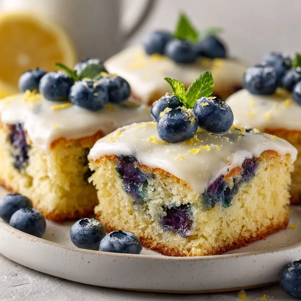 Lemon Blueberry Sheet Cake