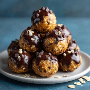 No Bake Chocolate Peanut Butter Protein Balls