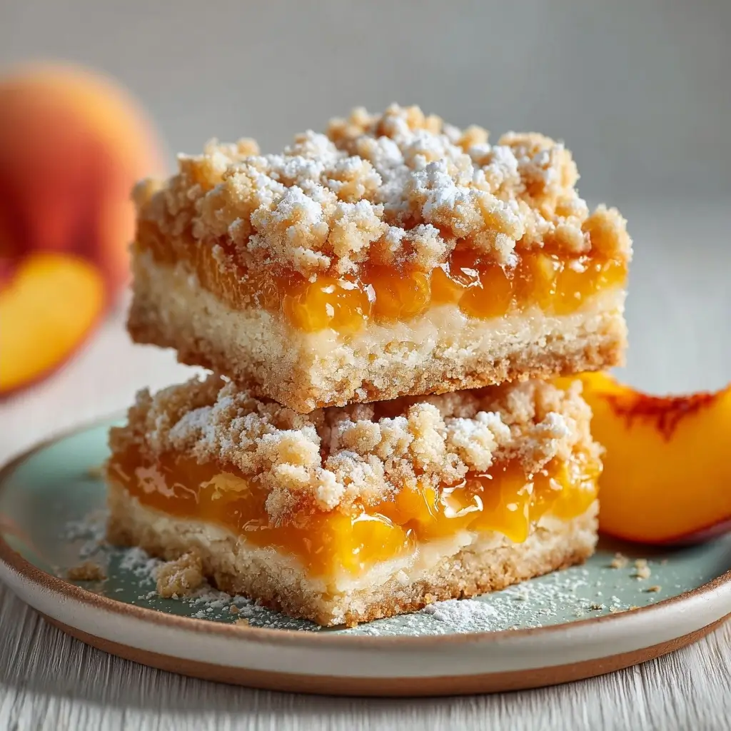 Peach Pie Crumble Bars