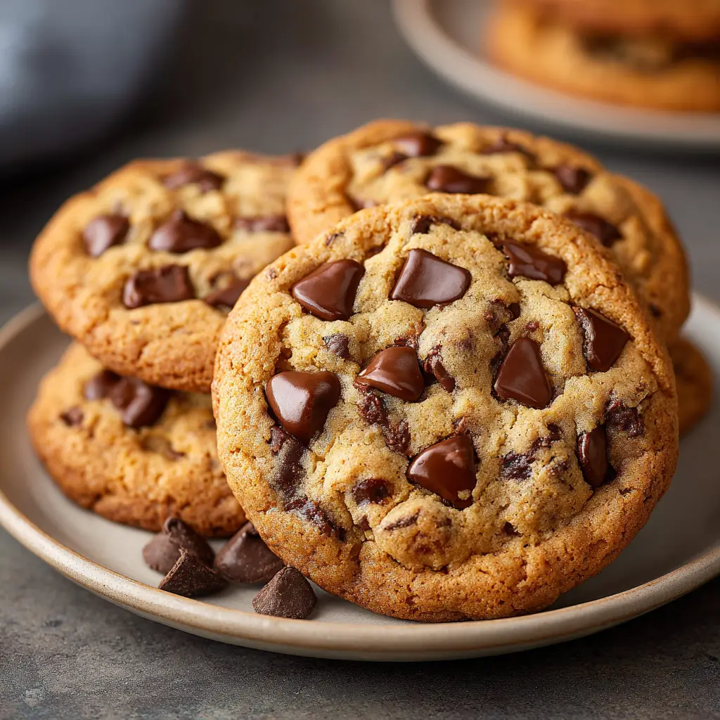 Thick And Gooey Two Chip Chocolate Chip Cookies