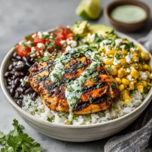Zesty Cilantro Lime Chicken Bowls