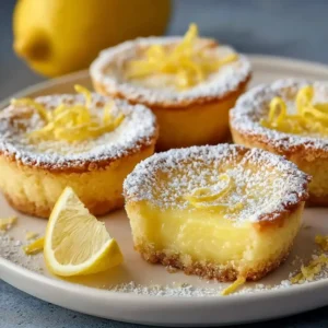 Baby Lemon Impossible Mini Pies