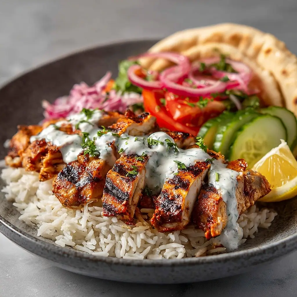 Chicken Shawarma With Creamy Garlic
