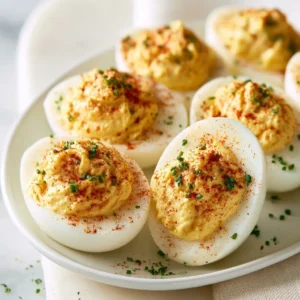 Classic Deviled Eggs With Paprika Easy Party Appetizer