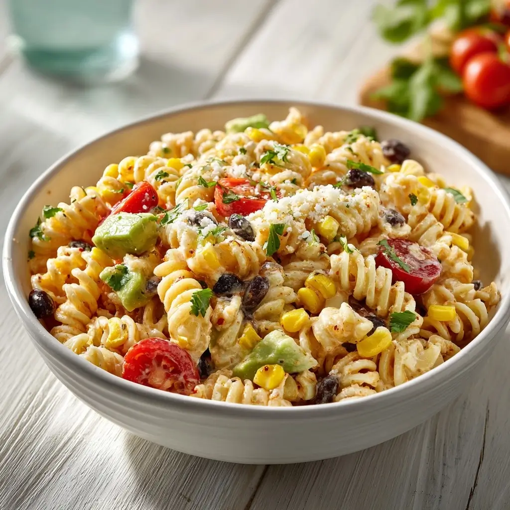 Creamy Southwest Pasta Salad With Corn And Avocado