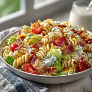 Easy Blt Pasta Salad With Ranch Dressing Summer Recipe