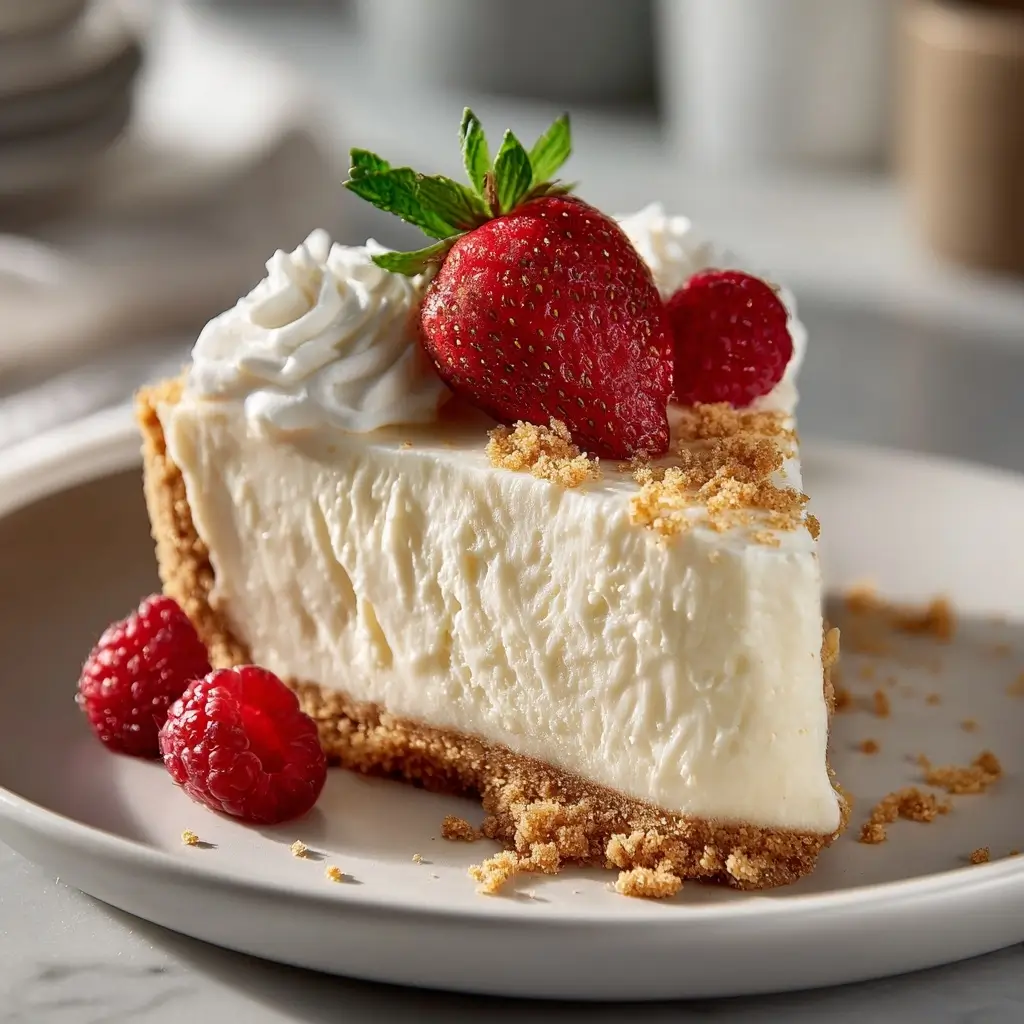 Easy No Bake Cheesecake With Graham Cracker Crust Recipe