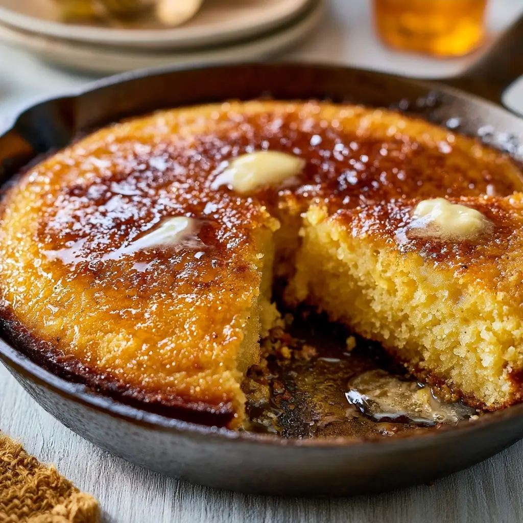 Irresistible Honey Butter Skillet Cornbread Southern Recipe