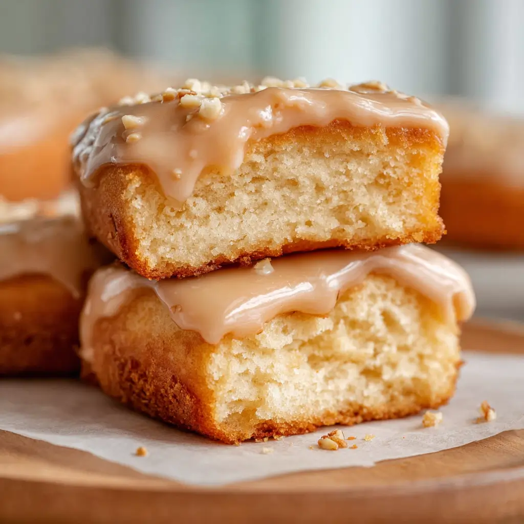 Soft Baked Maple Donut Bars