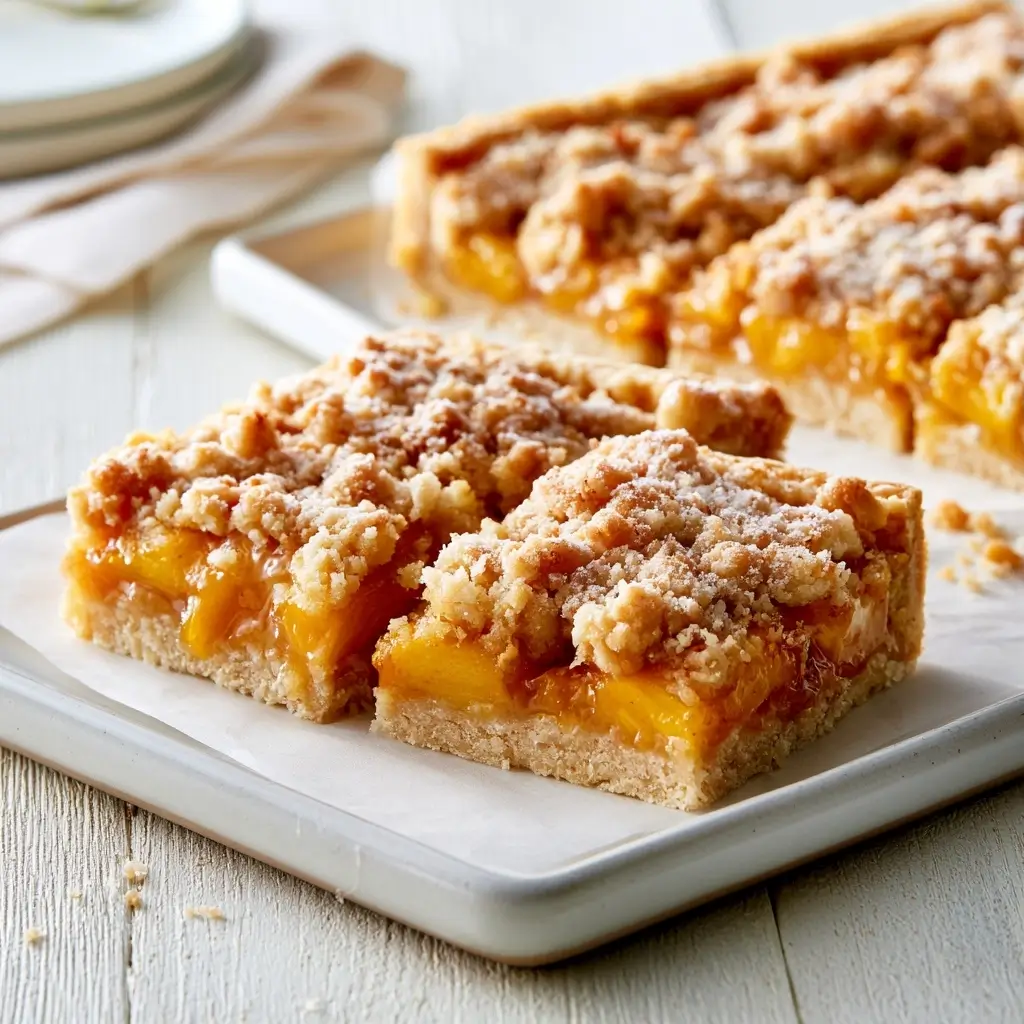 Delicious Peach Pie Bars