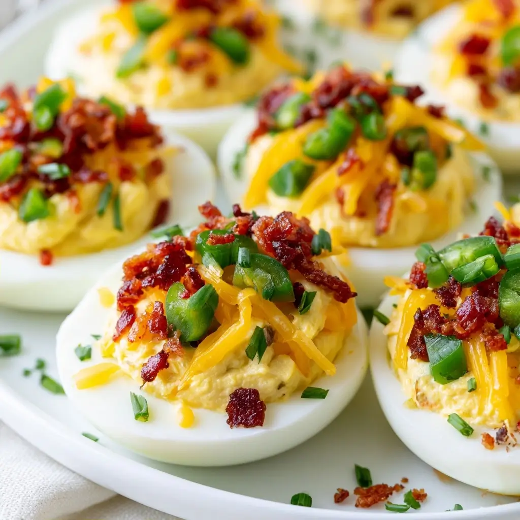 Easy Jalapeno Popper Deviled Eggs For Game Day Snacking