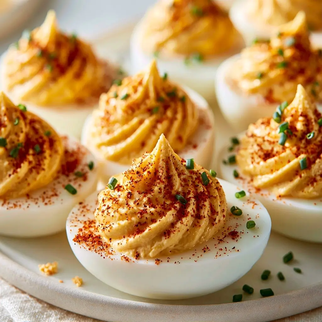 Game Day Deviled Egg Platter