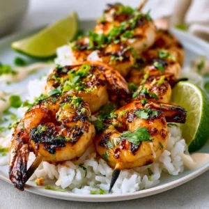 Golden Chili Lime Shrimp Skewers For Elegant Dinner Parties