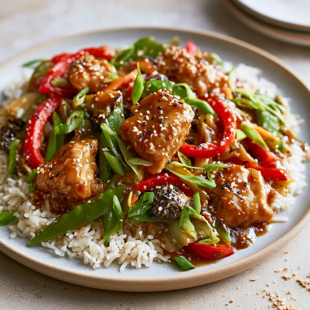 Golden Sesame Ginger Chicken Stir Fry For A Quick Family Meal