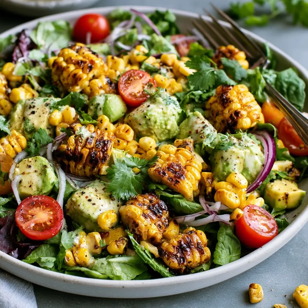 Grilled Corn And Avocado Salad For Summer Cookouts