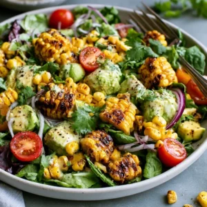 Grilled Corn And Avocado Salad For Summer Cookouts