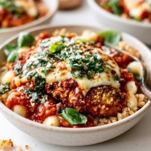 Healthy Chicken Parmesan Bowls In 30 Minutes