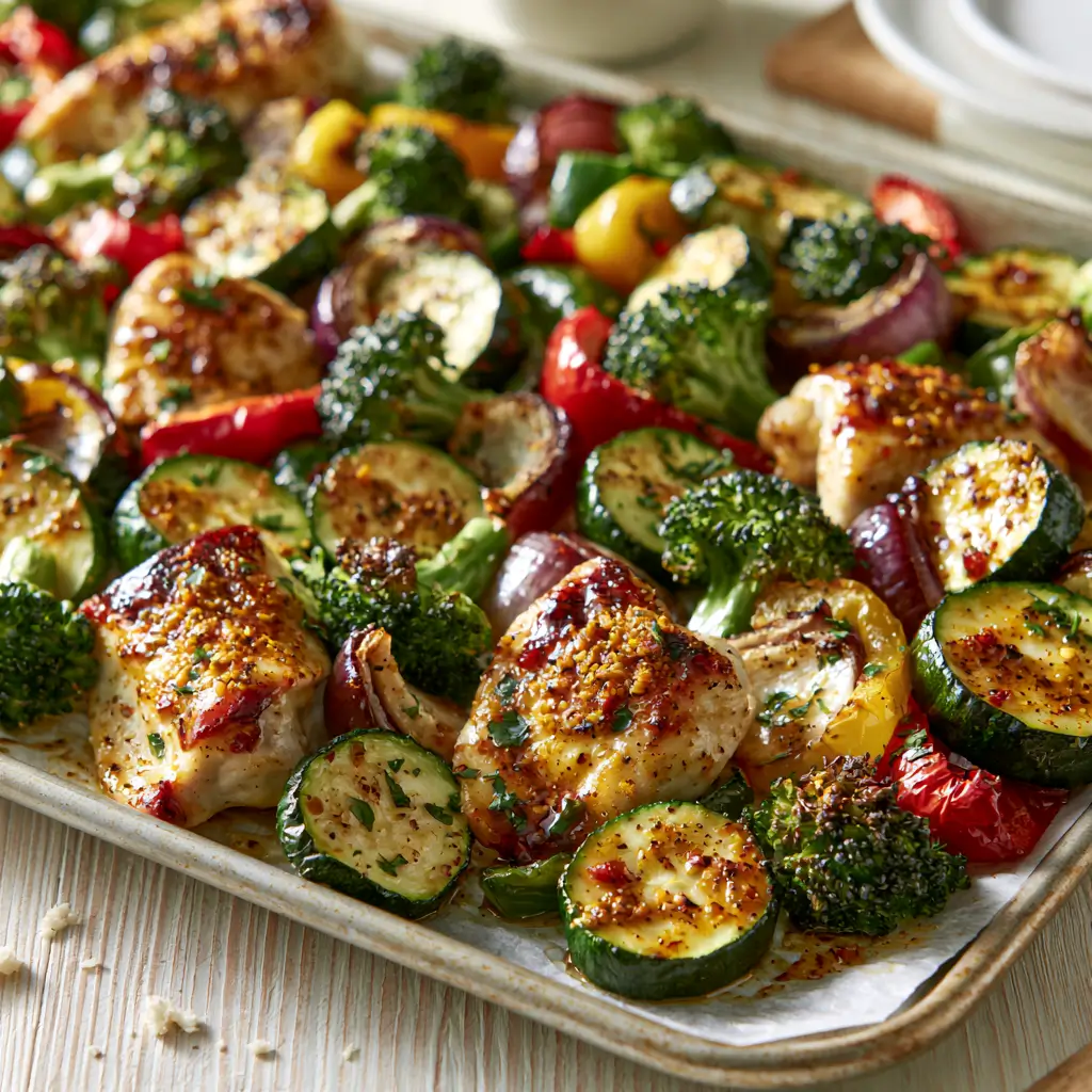 Healthy Sheet Pan Chicken And Veggies | Quick Dinner Ideas For Family