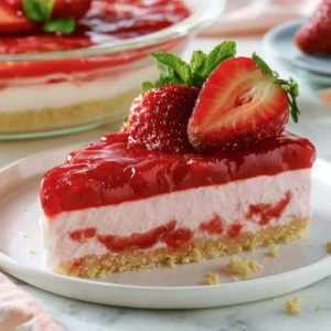 No Bake Strawberry Delight