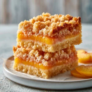 Peach Crumb Bars