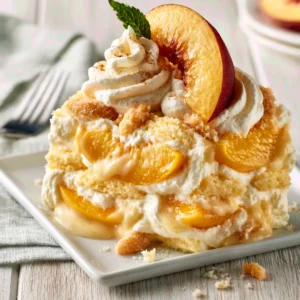 Peaches And Cream Dessert