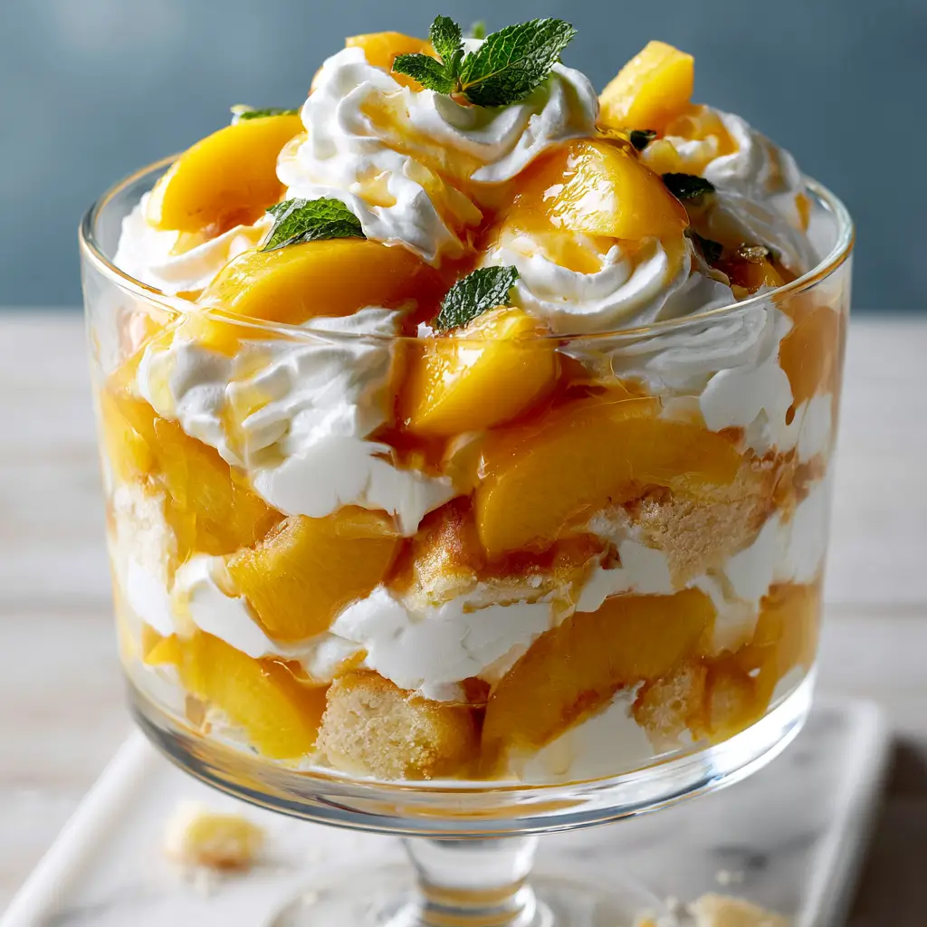 Peaches & Cream Trifle