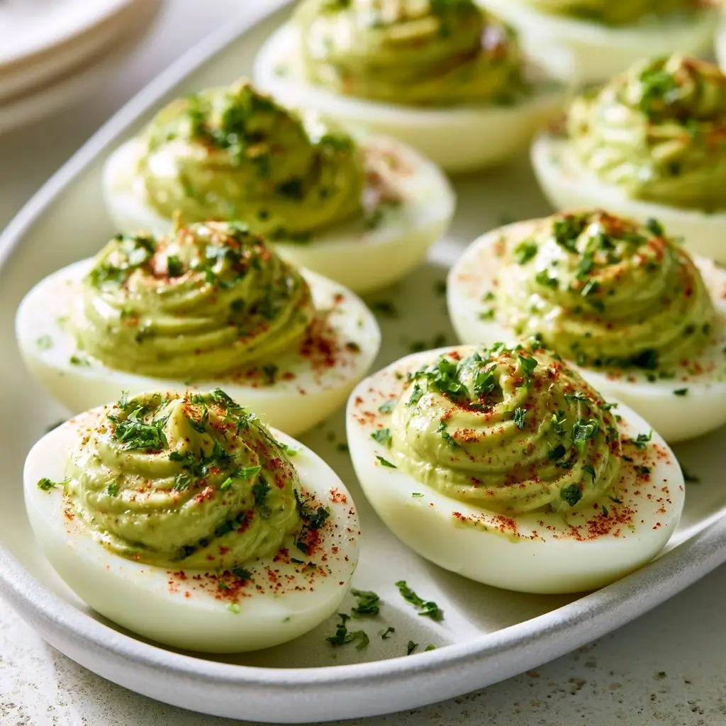 Pesto Deviled Eggs