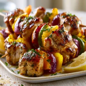 Quick Chicken Skewers Bake For High Protein Meals