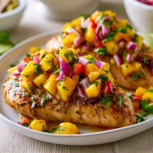Quick Mango Salsa Chicken For Summer Bbqs